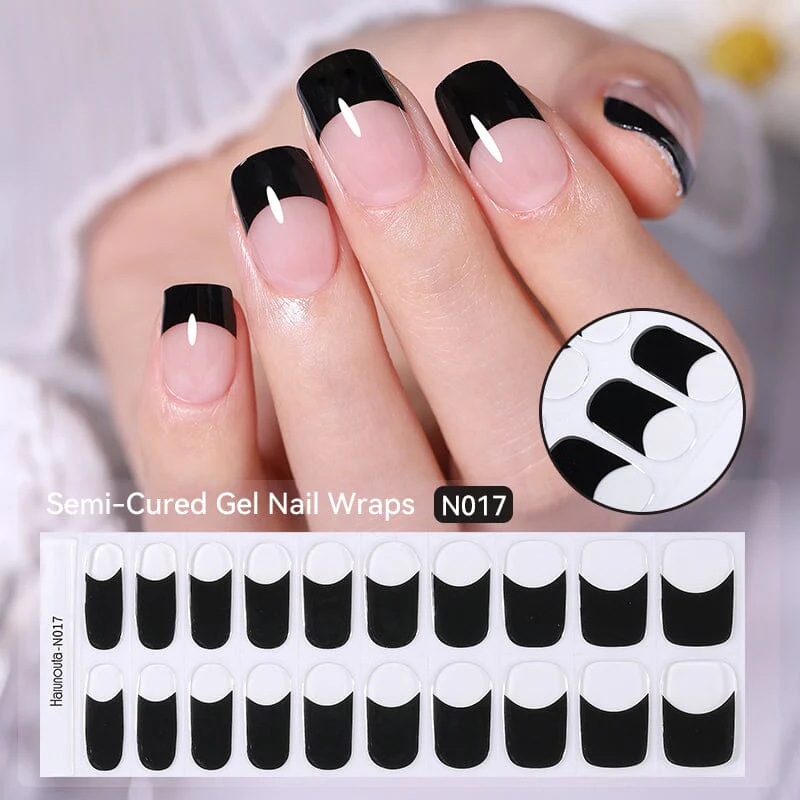 20 Tips Semi-Cured Gel Nail Strips N017 - Image 7