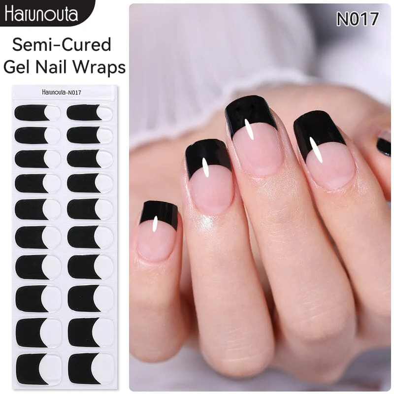 20 Tips Semi-Cured Gel Nail Strips N004 - Image 24