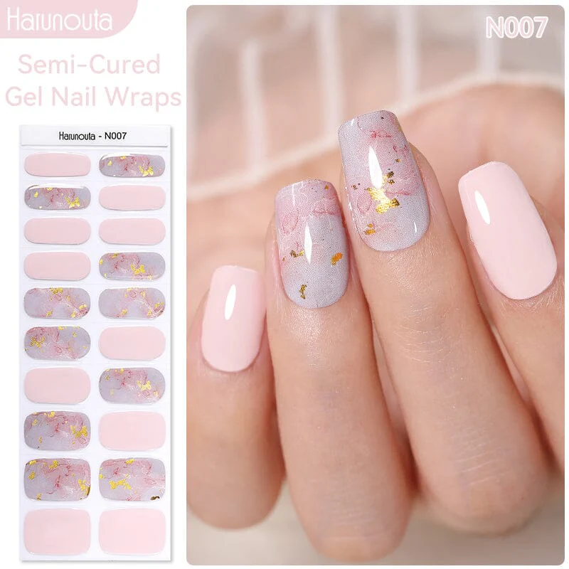 20 Tips Semi-Cured Gel Nail Strips N004 - Image 20