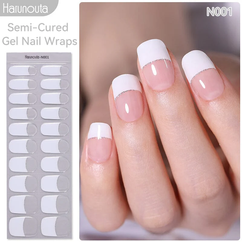20 Tips Semi-Cured Gel Nail Strips N004 - Image 9