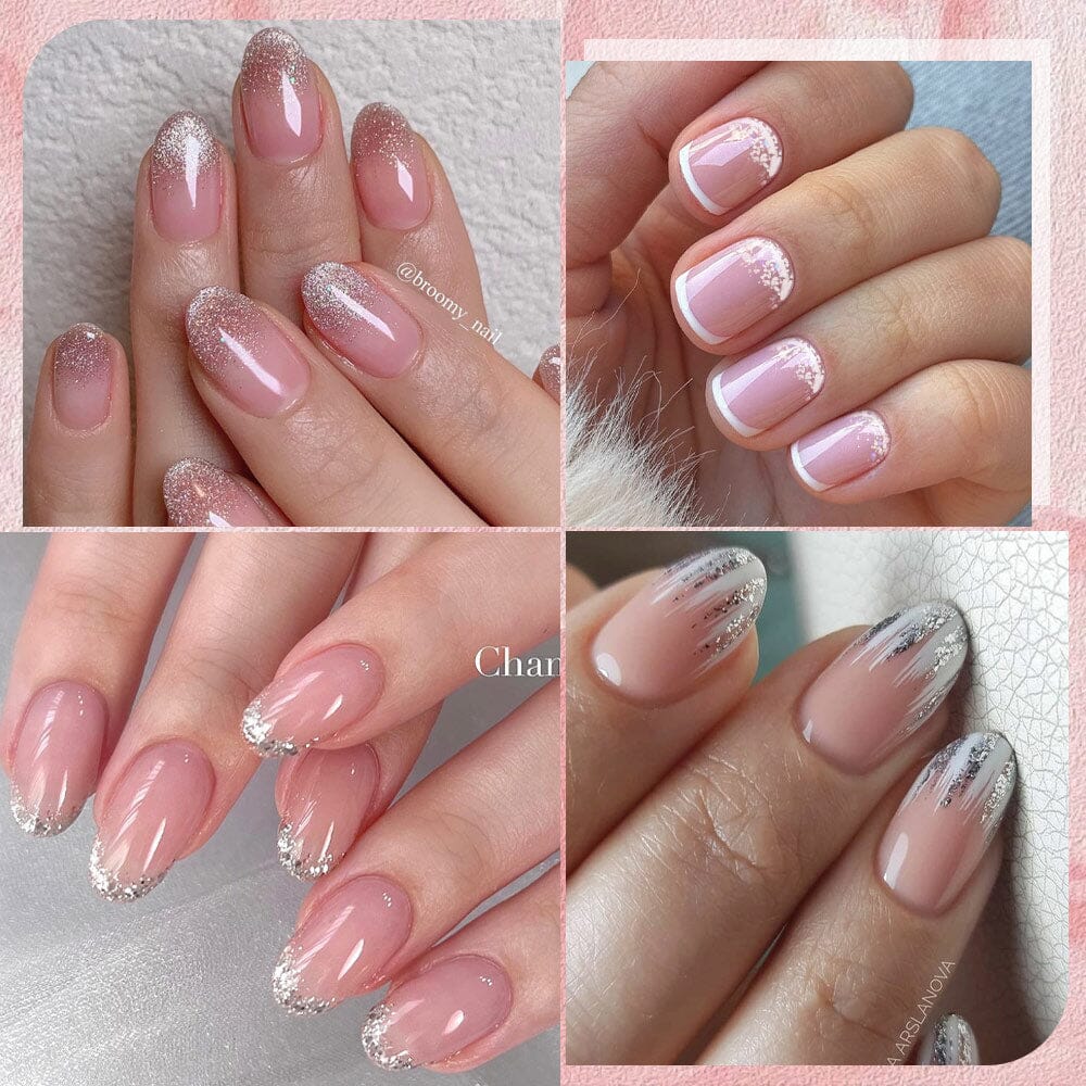 20 Tips Semi-Cured Gel Nail Strips N041-N060 - Image 2