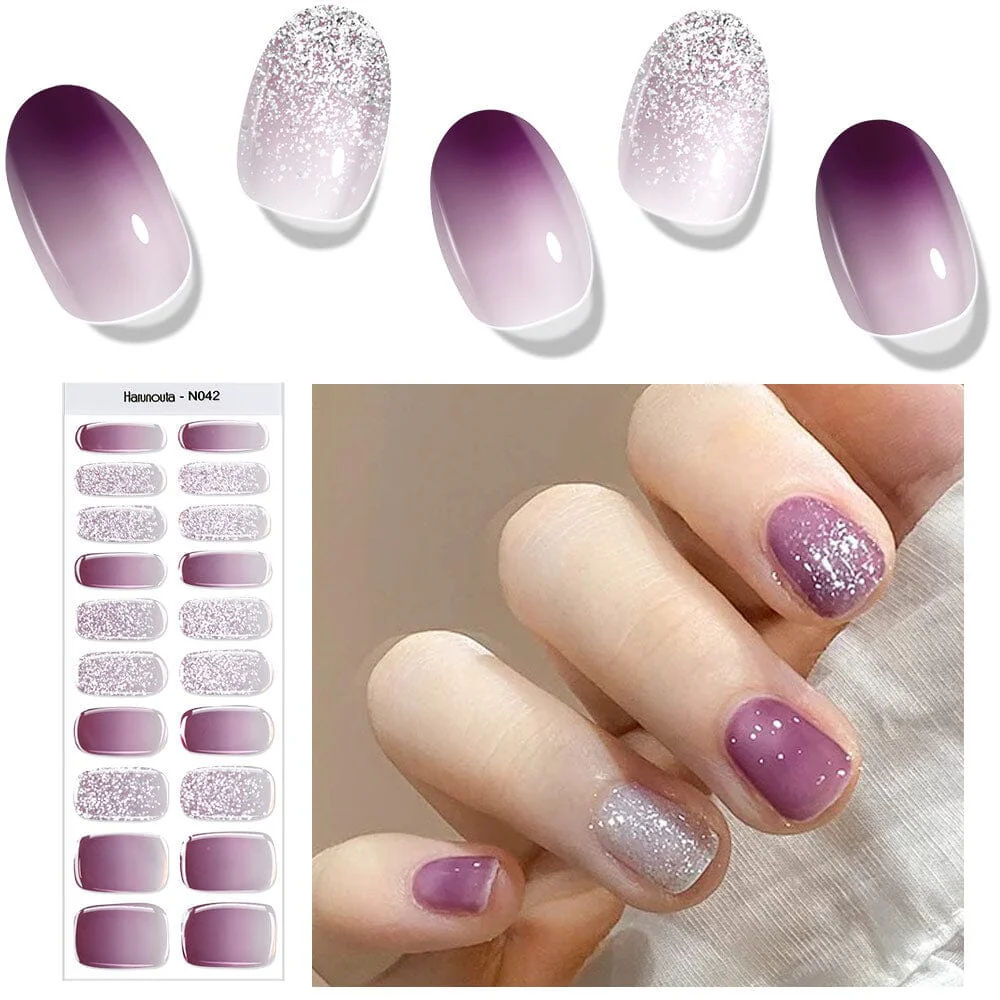 20 Tips Semi-Cured Gel Nail Strips N041-N060 - Image 20