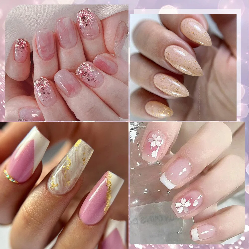 20 Tips Semi-Cured Gel Nail Strips N041-N060 - Image 3