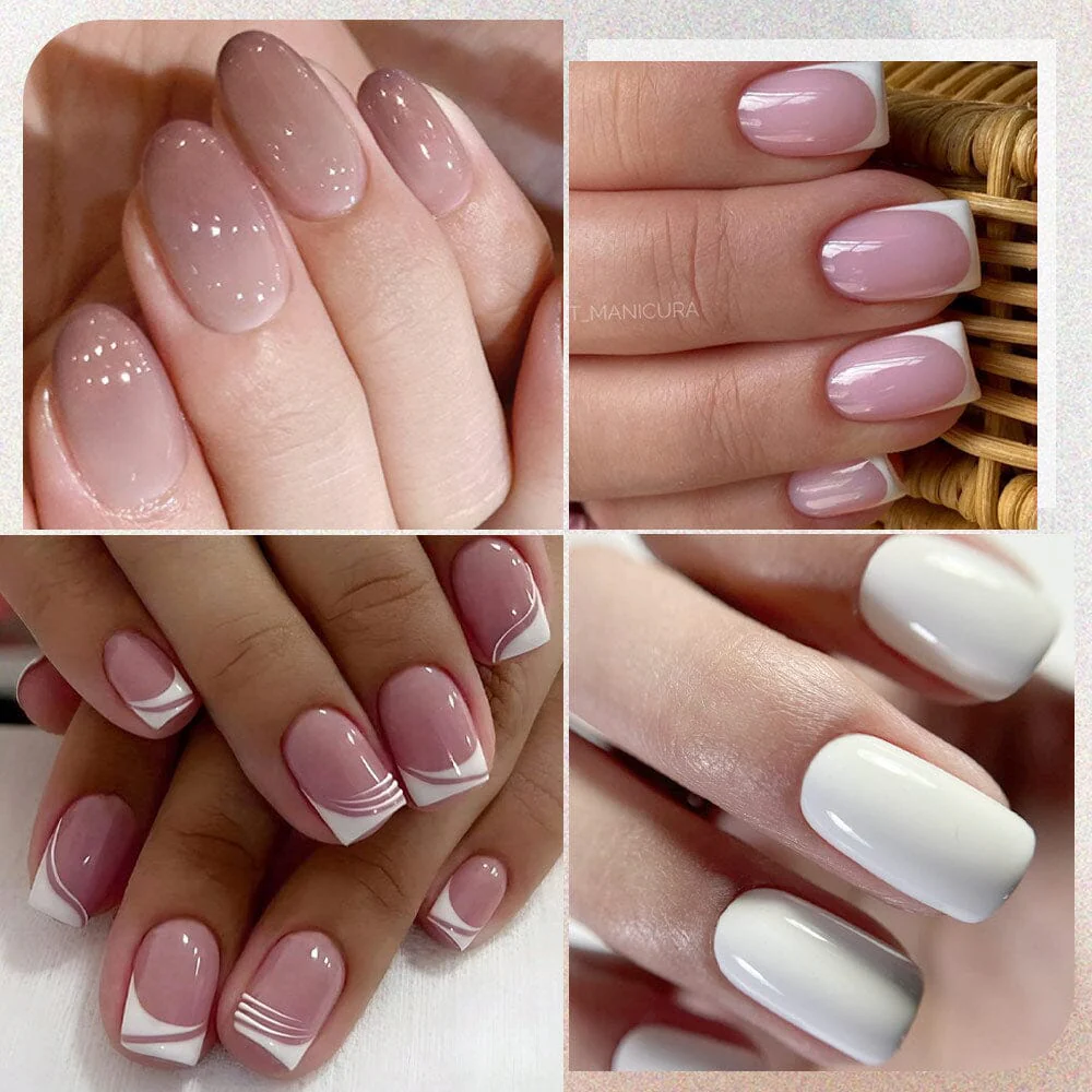 20 Tips Semi-Cured Gel Nail Strips N041-N060 - Image 4