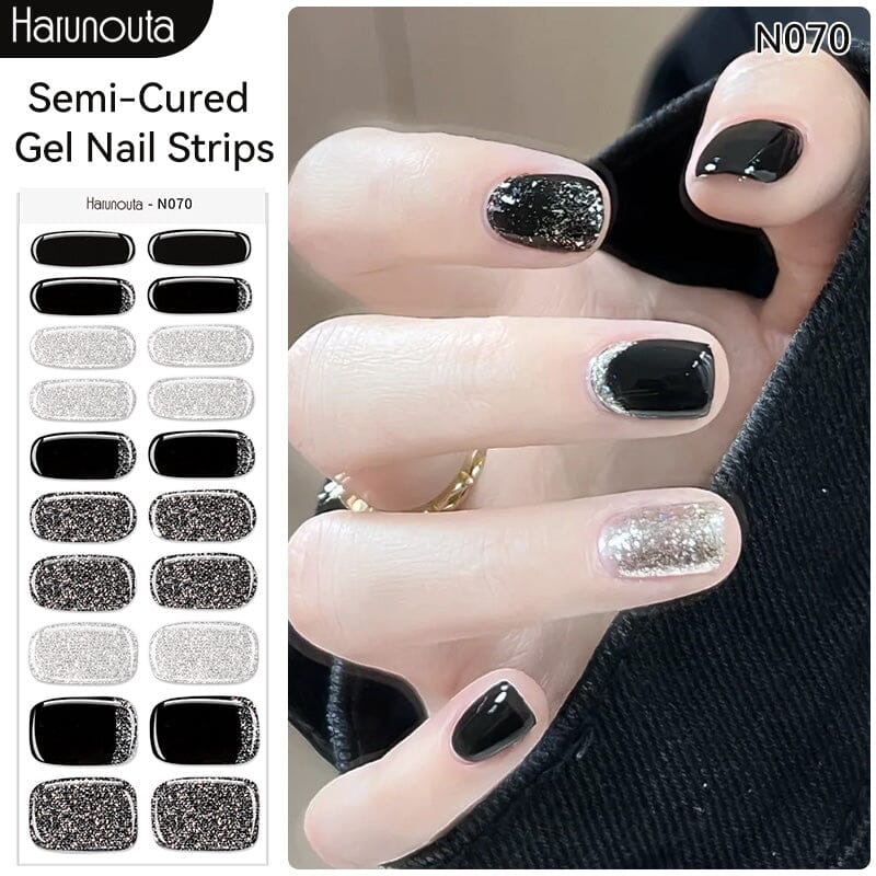 20 Tips Semi-Cured Gel Nail Strips N061-N078 - Image 10