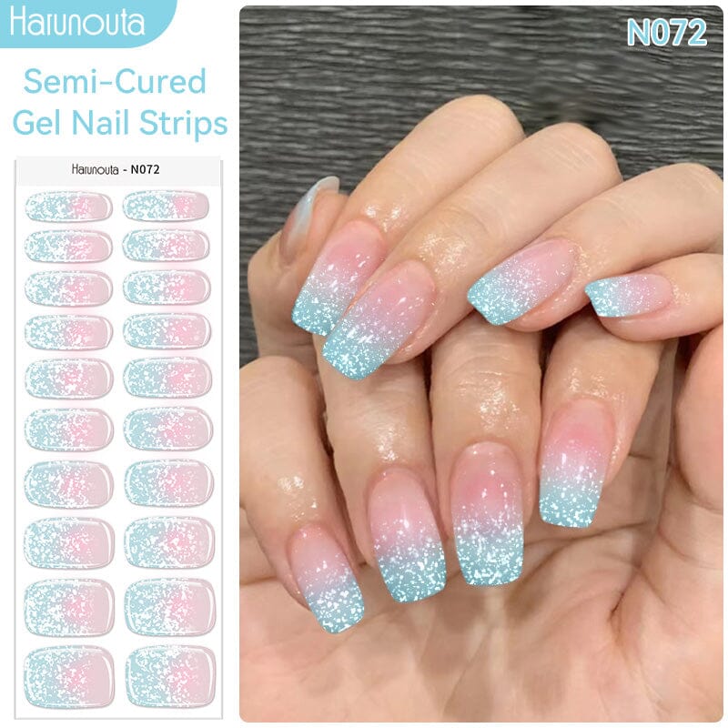 20 Tips Semi-Cured Gel Nail Strips N061-N078 - Image 12