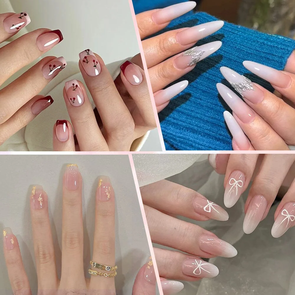 20 Tips Semi-Cured Gel Nail Strips N079-N088 - Image 3
