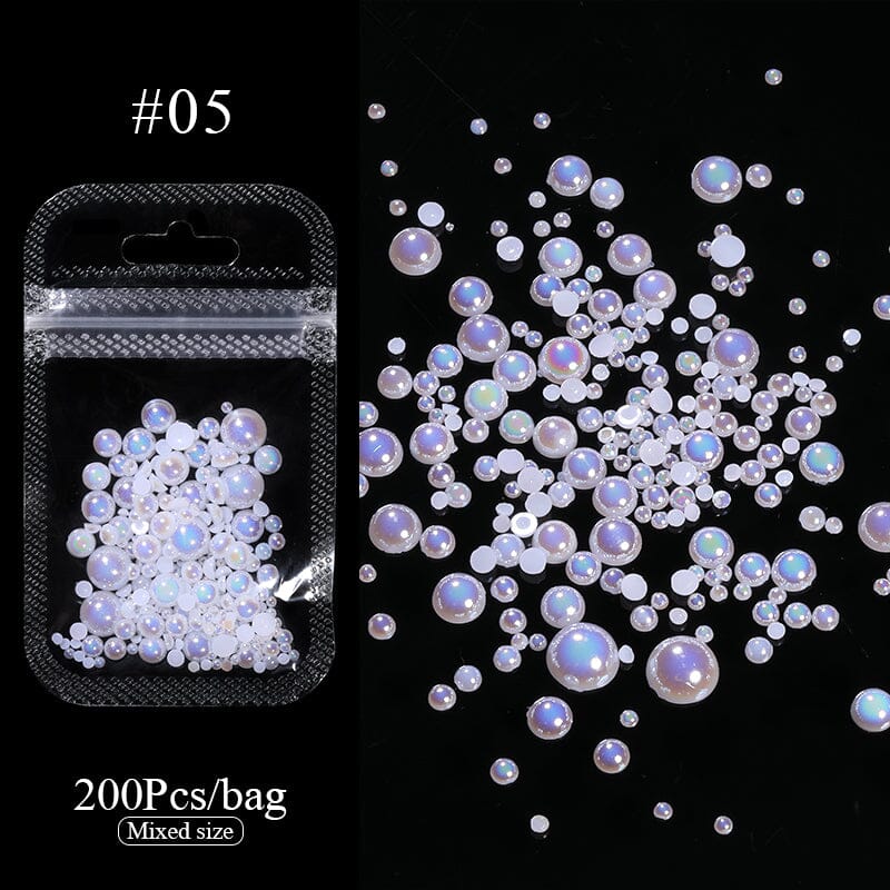 200pcs Half Round Flat Bottom Pearls - Image 20
