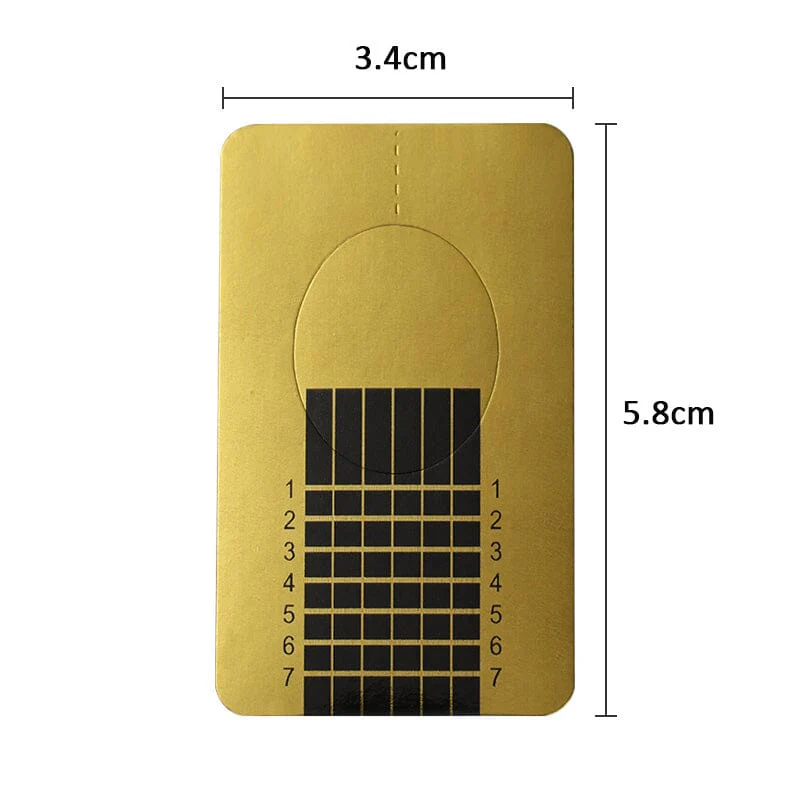20pcs Gold Extension Nail Forms - Image 9