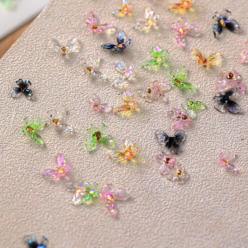 20pcs Ice Transparent Butterflies 3D Nail Decorations - Image 8