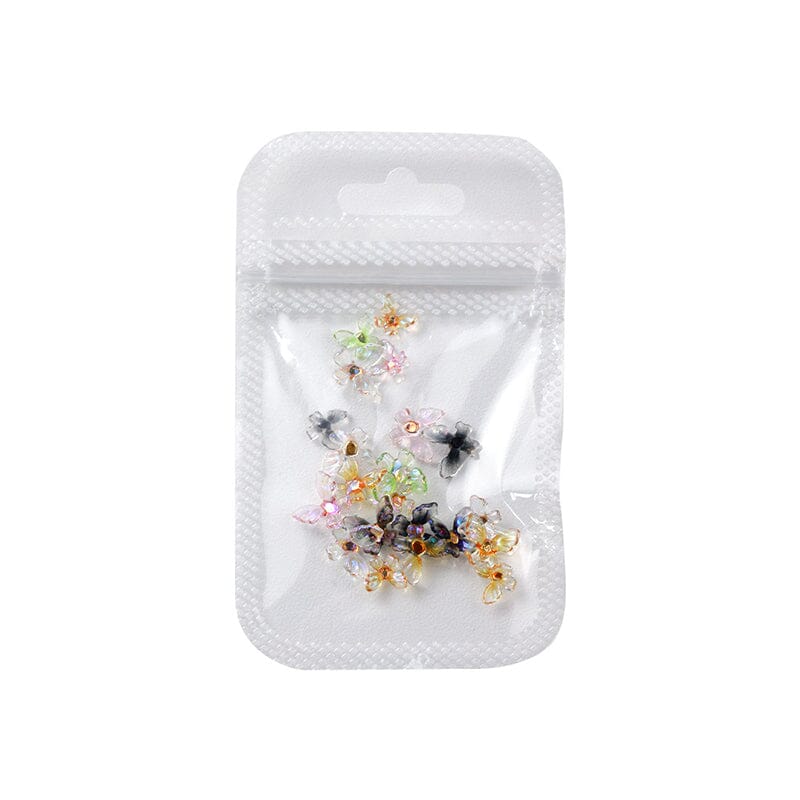 20pcs Ice Transparent Butterflies 3D Nail Decorations - Image 9