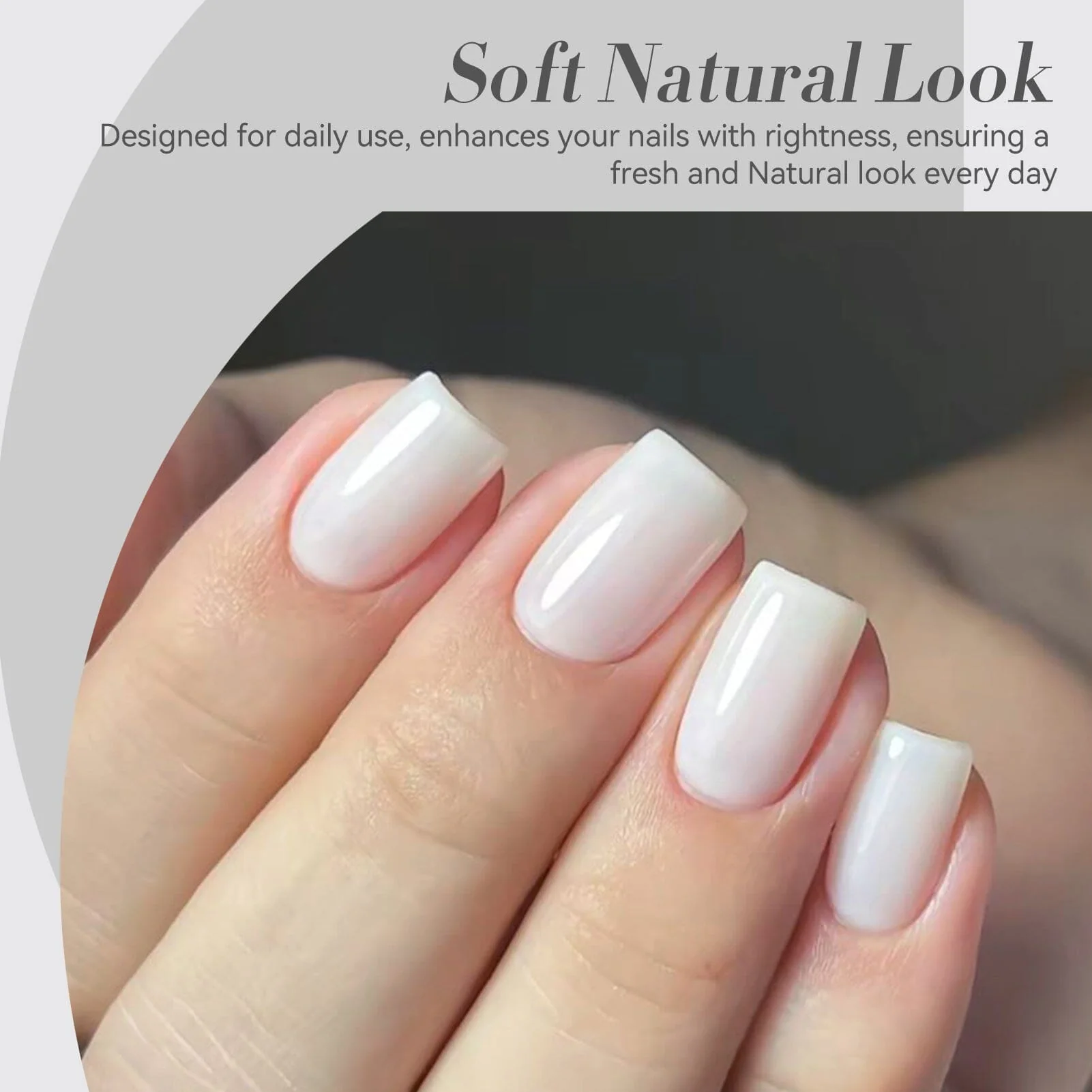 Jelly Gel Polish TS04 Milky White 15ml - Image 6