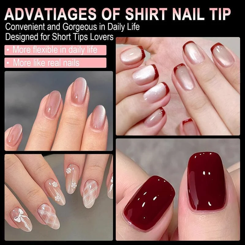 240pcs Coffin Semi-Matte False Nail Tips - Image 3