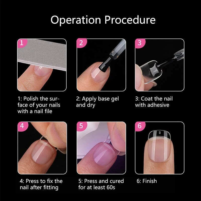 240pcs Coffin Semi-Matte False Nail Tips - Image 8