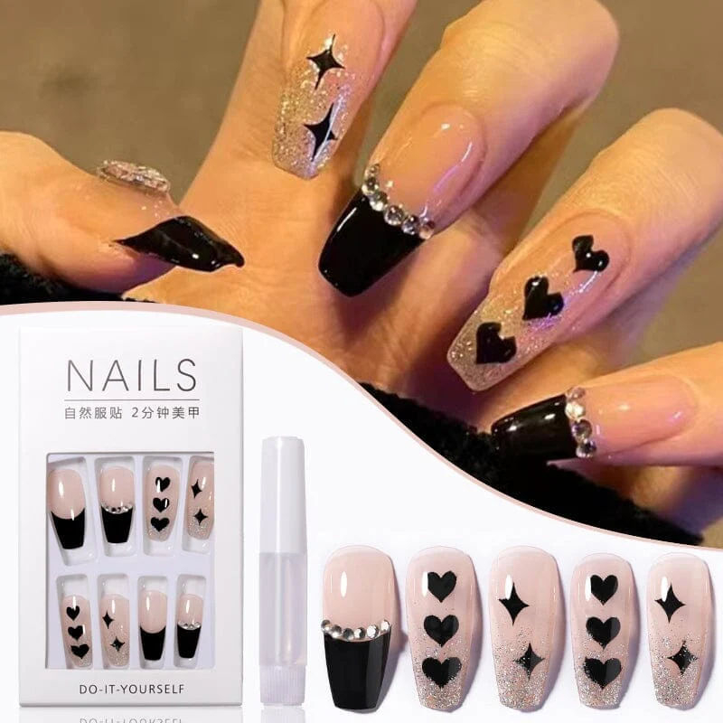 24pcs Khaki #41 Almond Press on Nails - Image 3