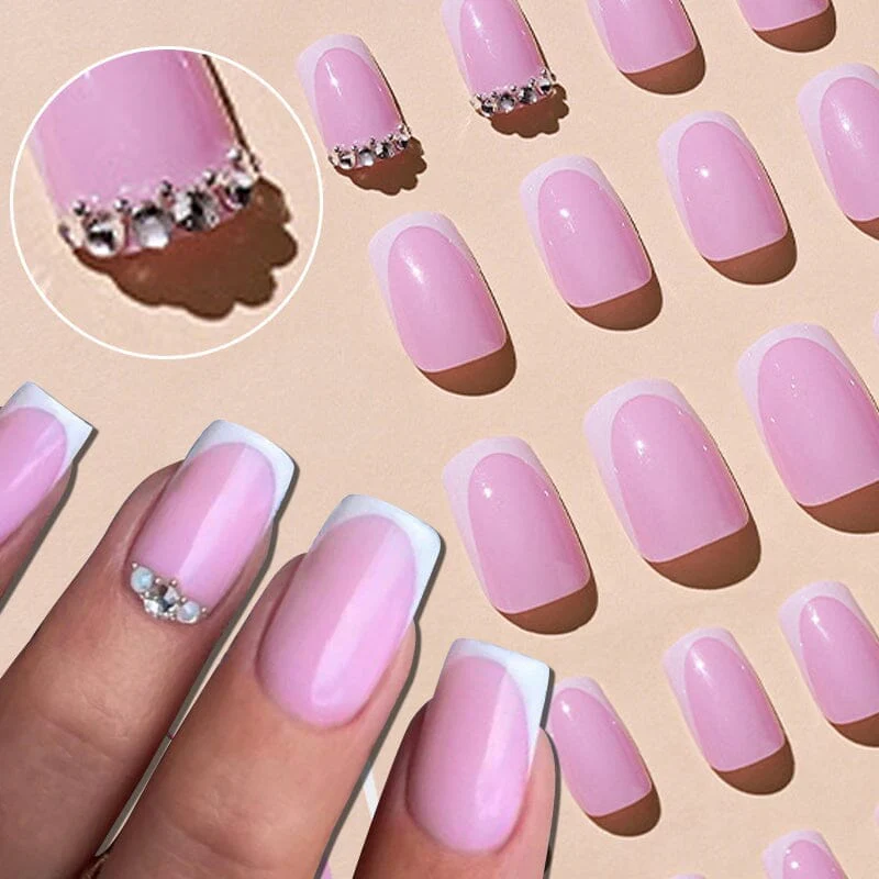 24pcs Khaki #41 Almond Press on Nails - Image 8