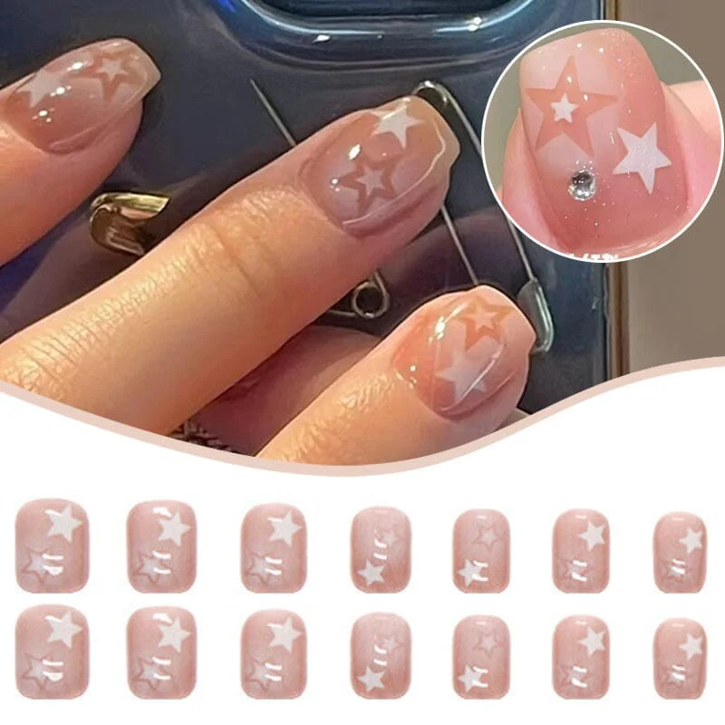 24pcs Khaki #41 Almond Press on Nails - Image 9