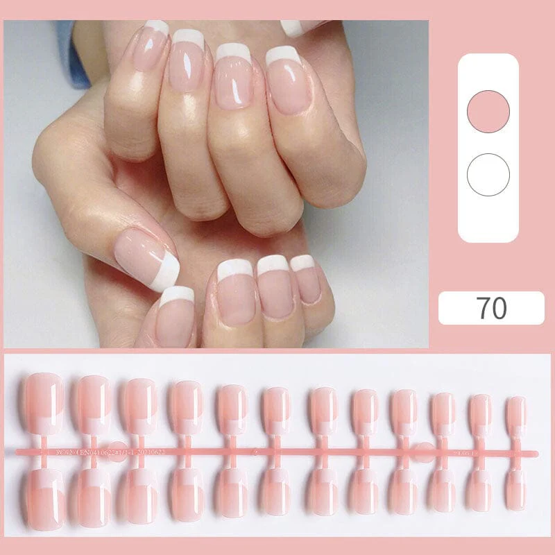 24pcs Press on Nails Gradient Nails Fake Nail Tips - Image 4