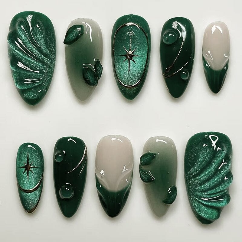24pcs W1970 Almond Press on Nails - Image 2