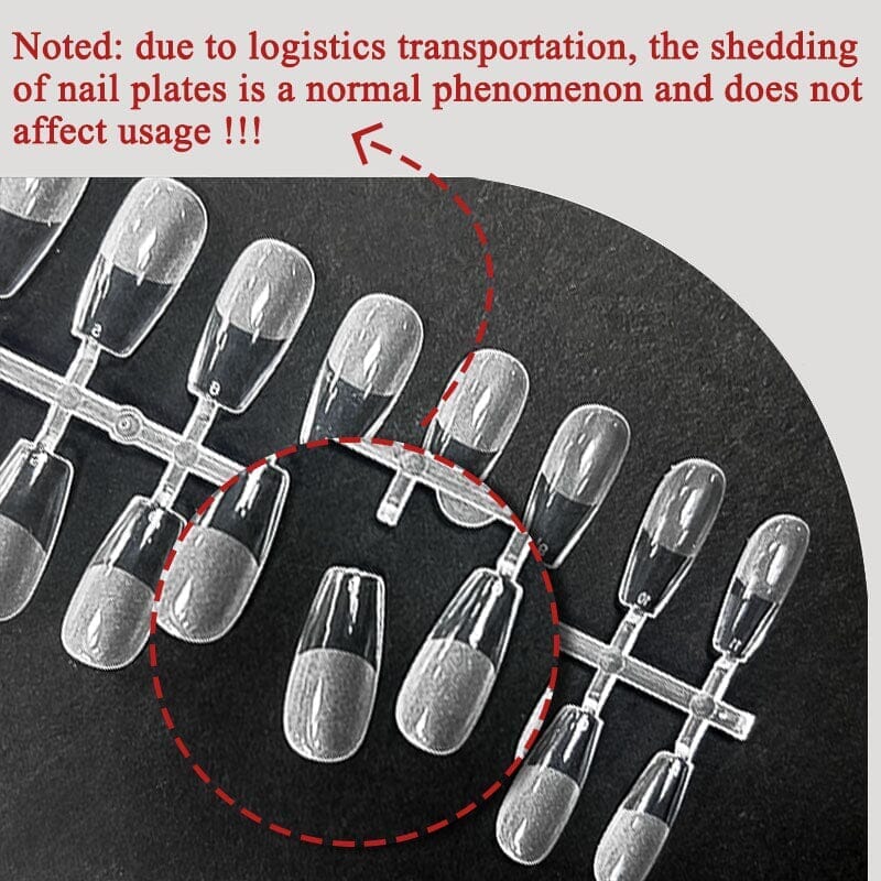 24pcs Water Drop Frosted False Nail Tips - Image 11