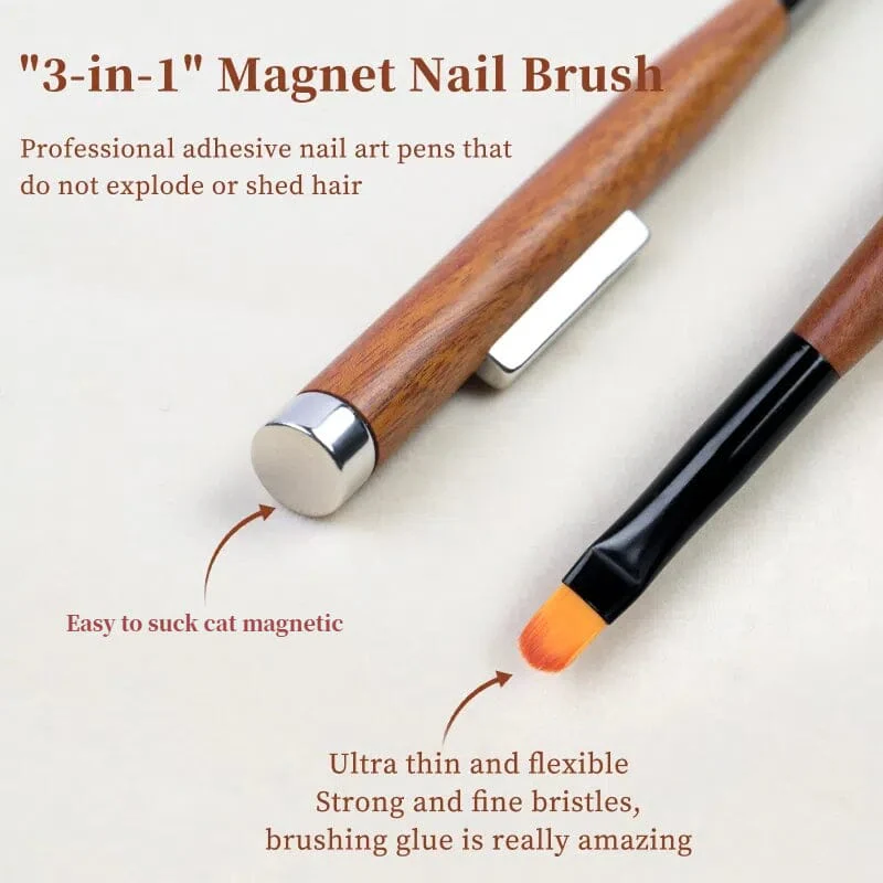 3 in 1 Magnetic Stick Nail Brush - Image 6