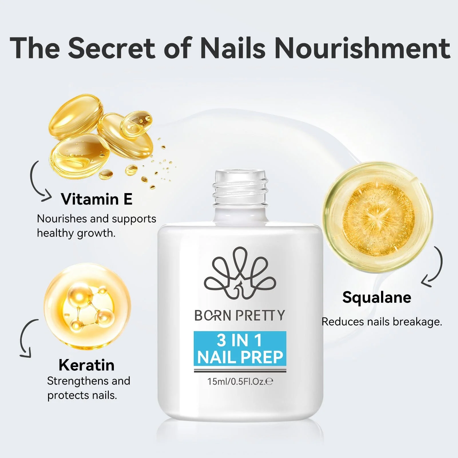 3 in 1 Nail Prep 15ml - Image 6