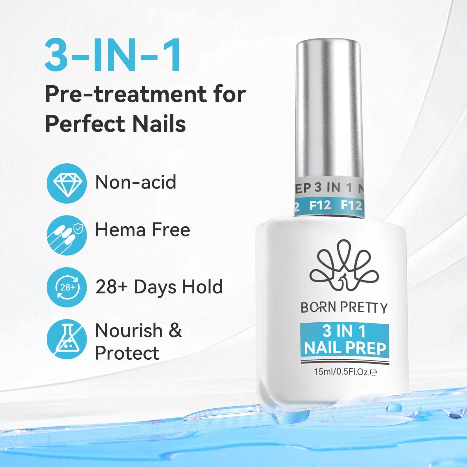 3 in 1 Nail Prep 15ml - Image 9