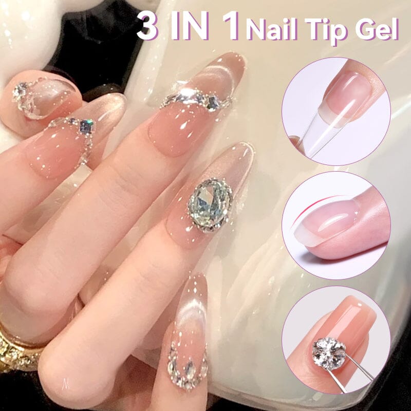 3 in 1 Nail Tip Gel 8ml - Image 4