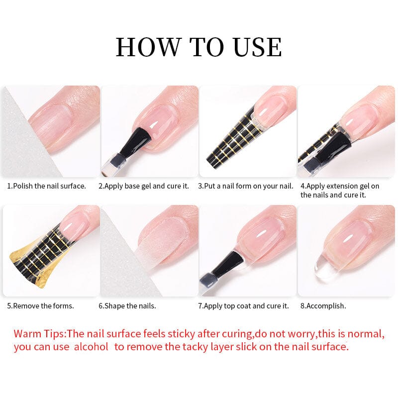 3 In 1 Quick Extension Nail Gel 7ml - Image 7