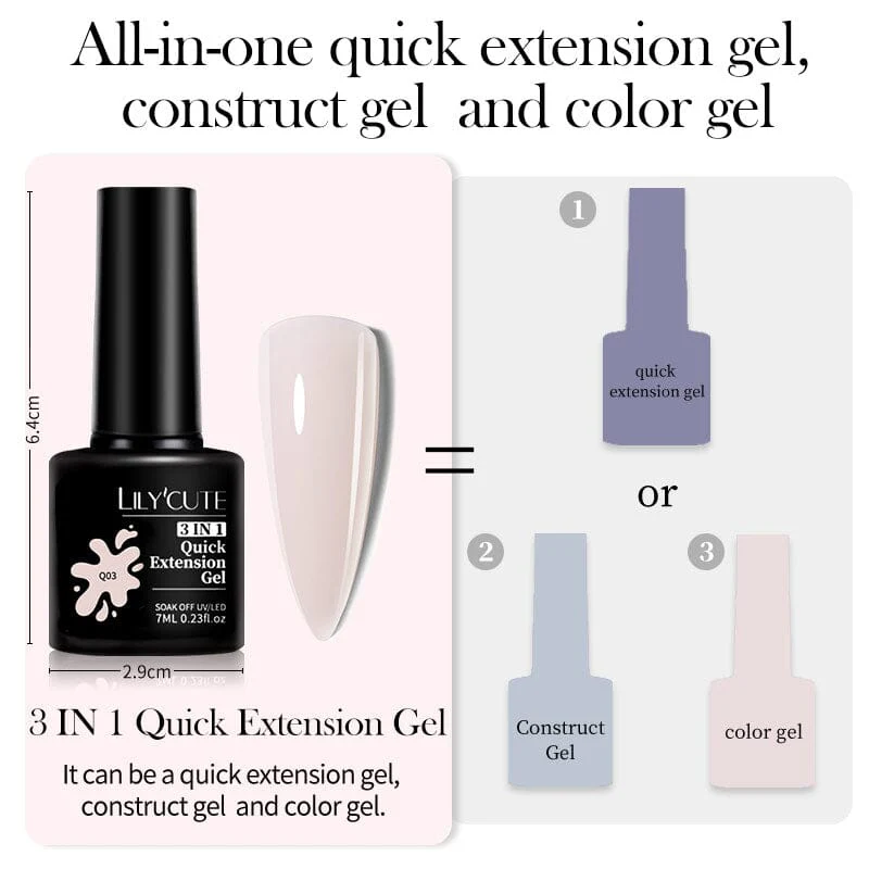 3 In 1 Quick Extension Nail Gel 7ml - Image 8