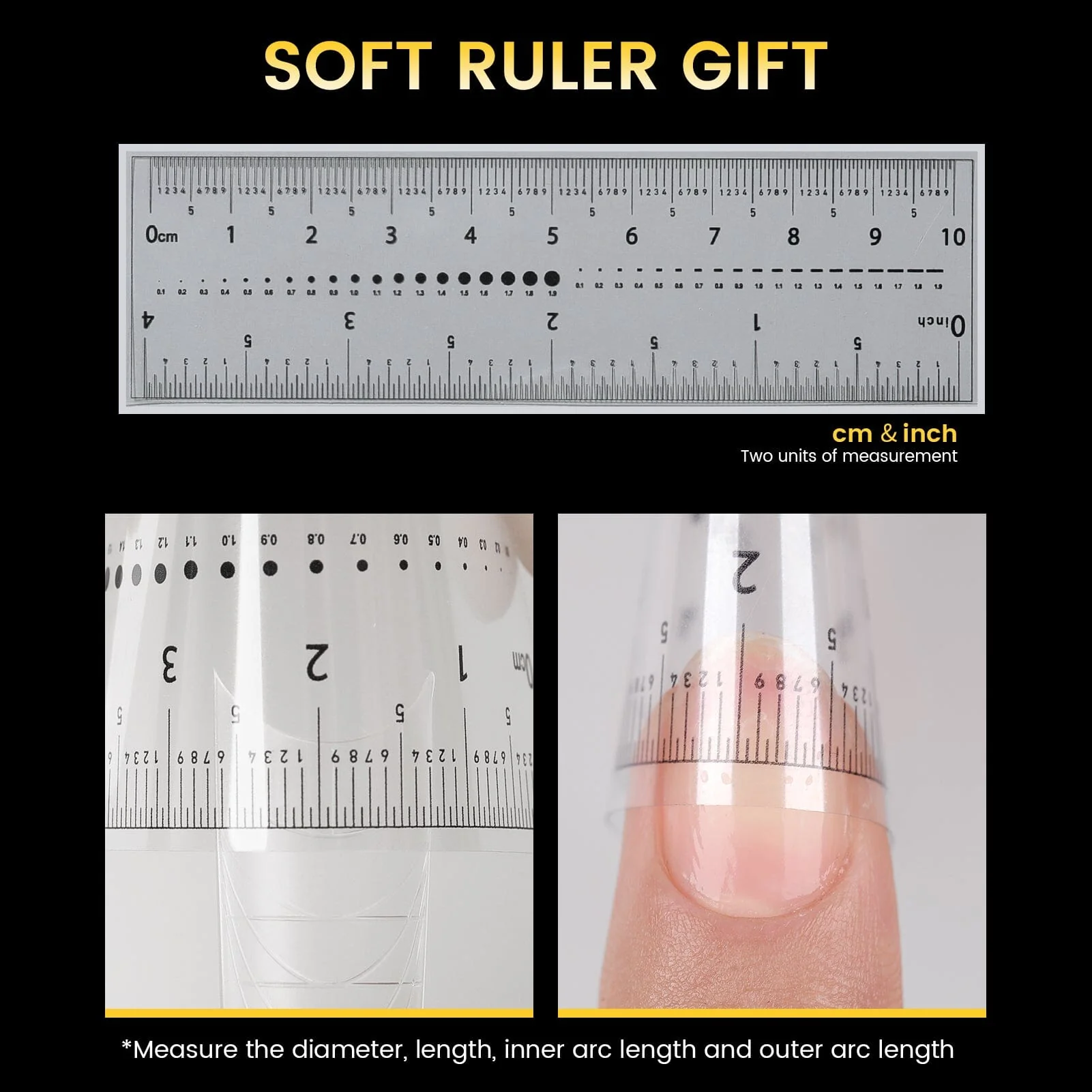 300pcs Half Cover Straight Auxiliary Line Nail Tips 12 Different Sizes - Image 8
