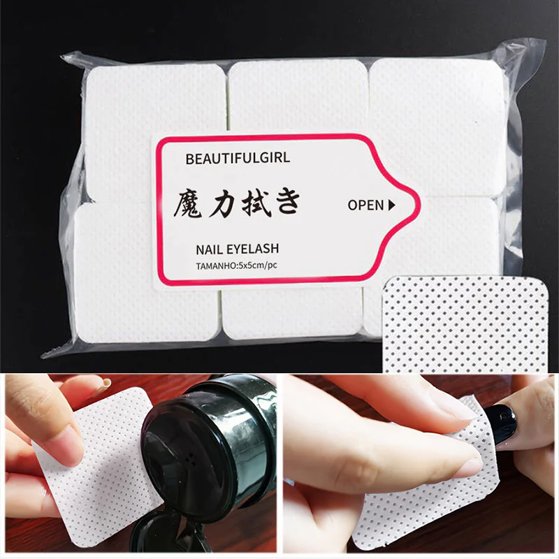 300pcs Pink Lint Free Nail Wipes - Image 10