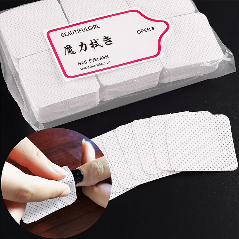 300pcs Pink Lint Free Nail Wipes - Image 11