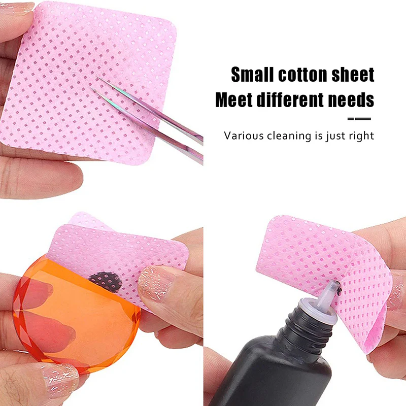 300pcs Pink Lint Free Nail Wipes - Image 6