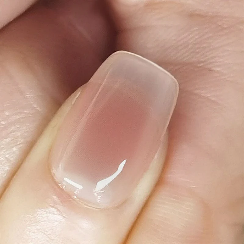 30pcs 15 Sizes Short Square Blush Gradient False Nail Tips Press on Nails - Image 4