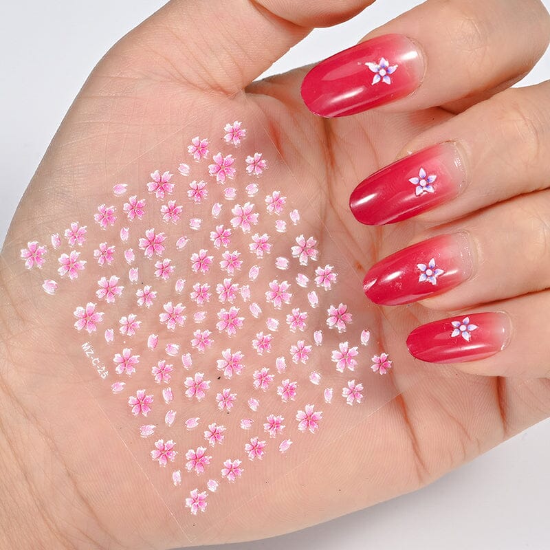 30pcs Flowers 3D Nail Stickers NLS003 - Image 2