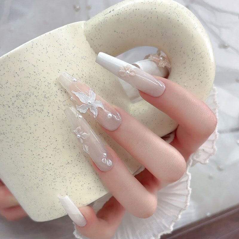 30pcs Lily Flowers Plastic Nail Art Decorations - Image 2
