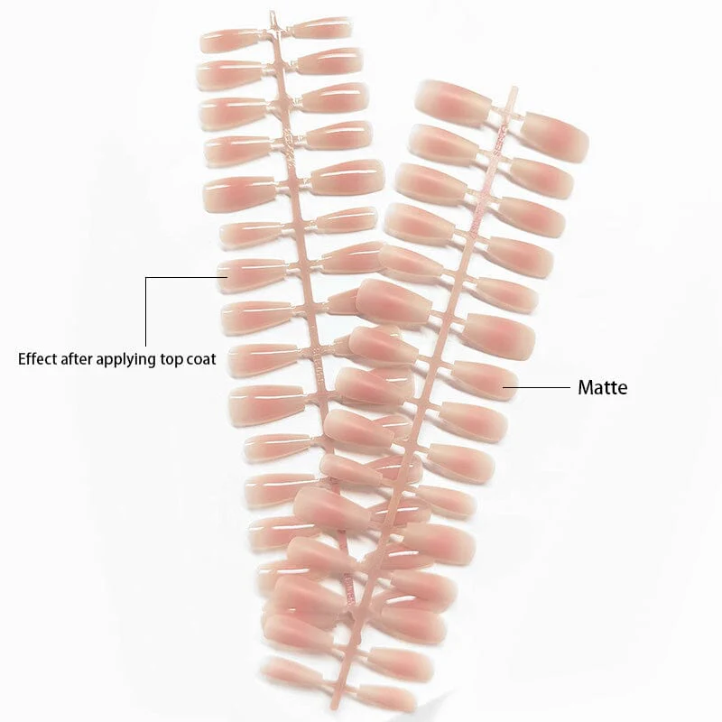30pcs Medium Oval Pink Matte Press on Nails - Image 11