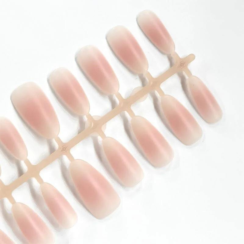 30pcs Medium Oval Pink Matte Press on Nails - Image 7