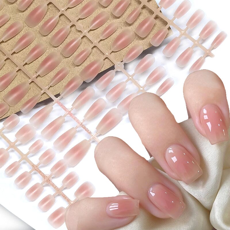 30pcs Medium Oval Pink Matte Press on Nails - Image 8
