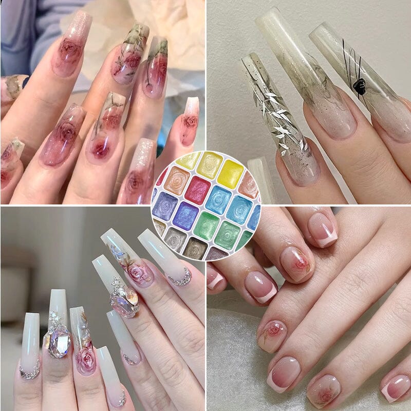 36 Colors Pearlescent Solid Watercolor Paint - Image 2
