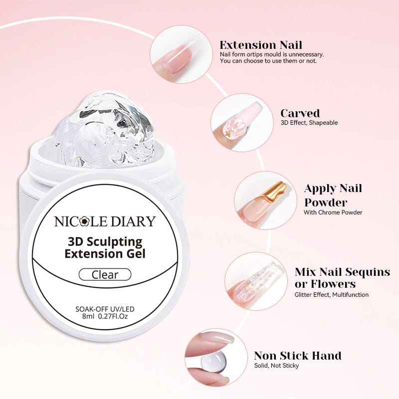 3D Sculpting Extension Gel 8ml - Image 4