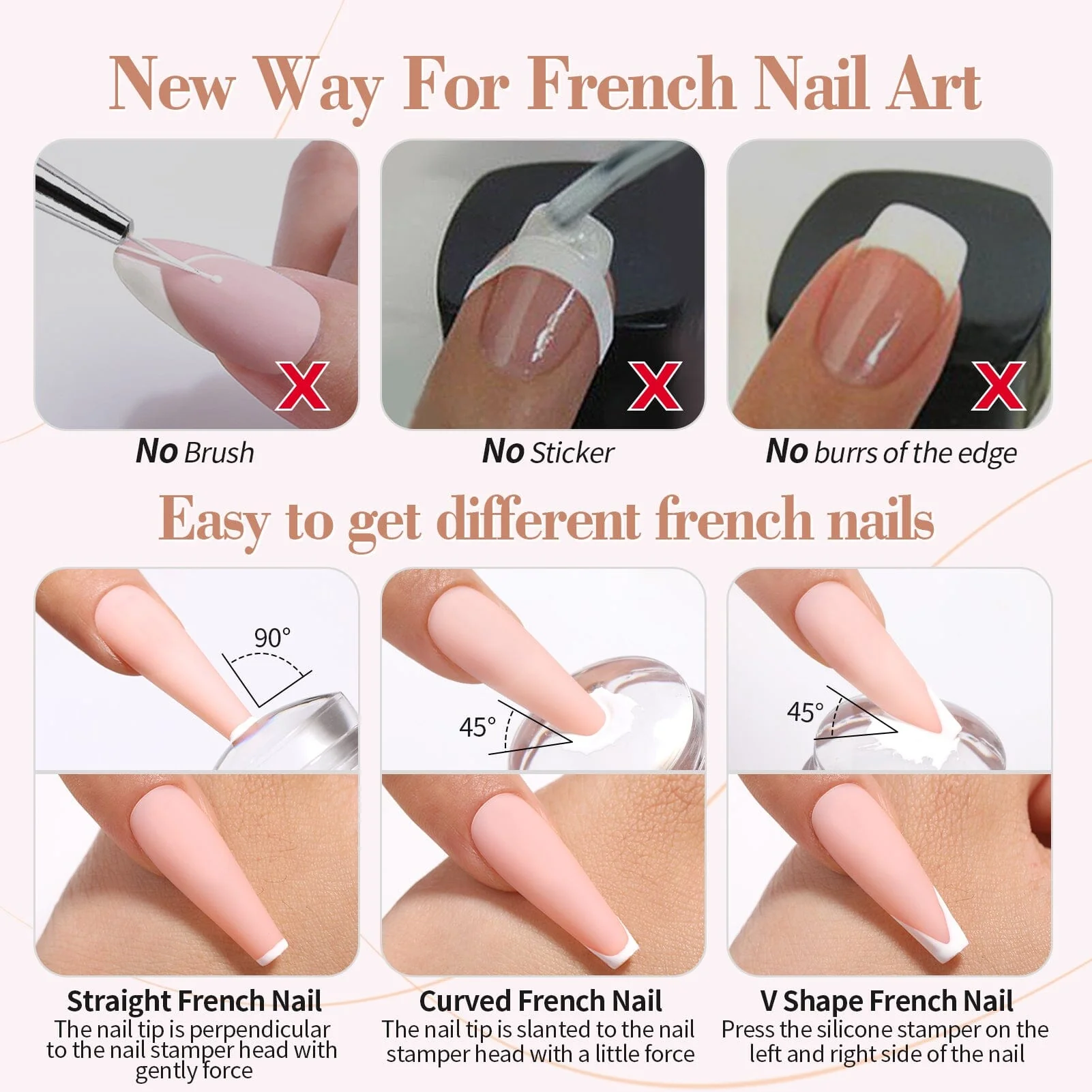 3pcs French Nails Set #04 - Image 6