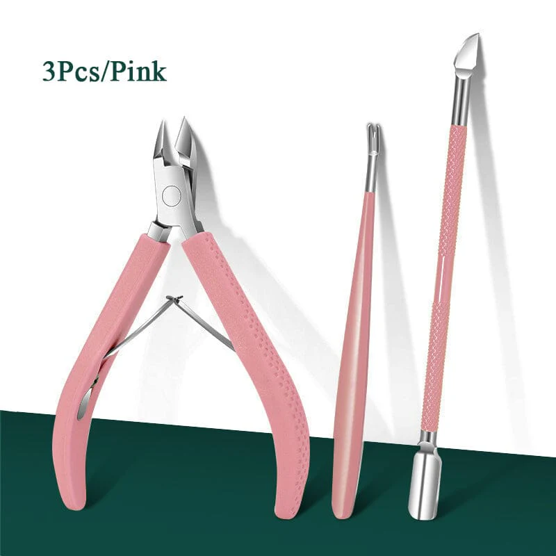 3pcs Nail Cuticle Tools Kit - Image 10