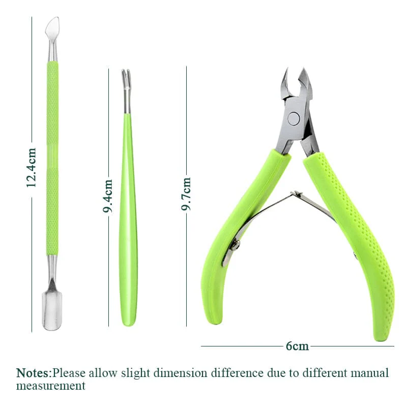 3pcs Nail Cuticle Tools Kit - Image 8