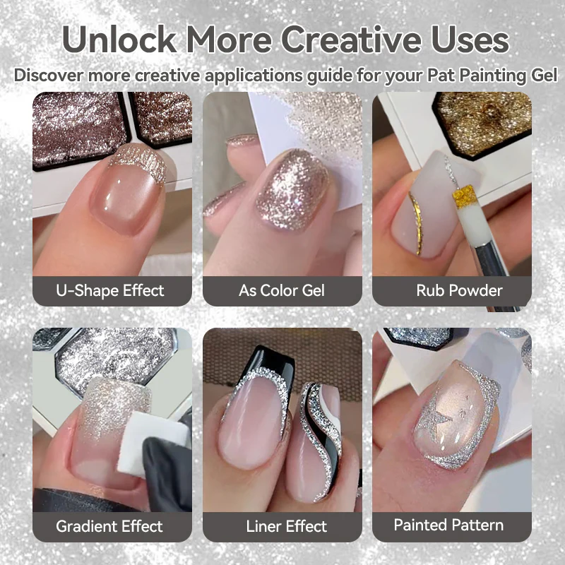 4 Colors 4 In 1 Pat Painting Gel Glimmer Rush - Image 6