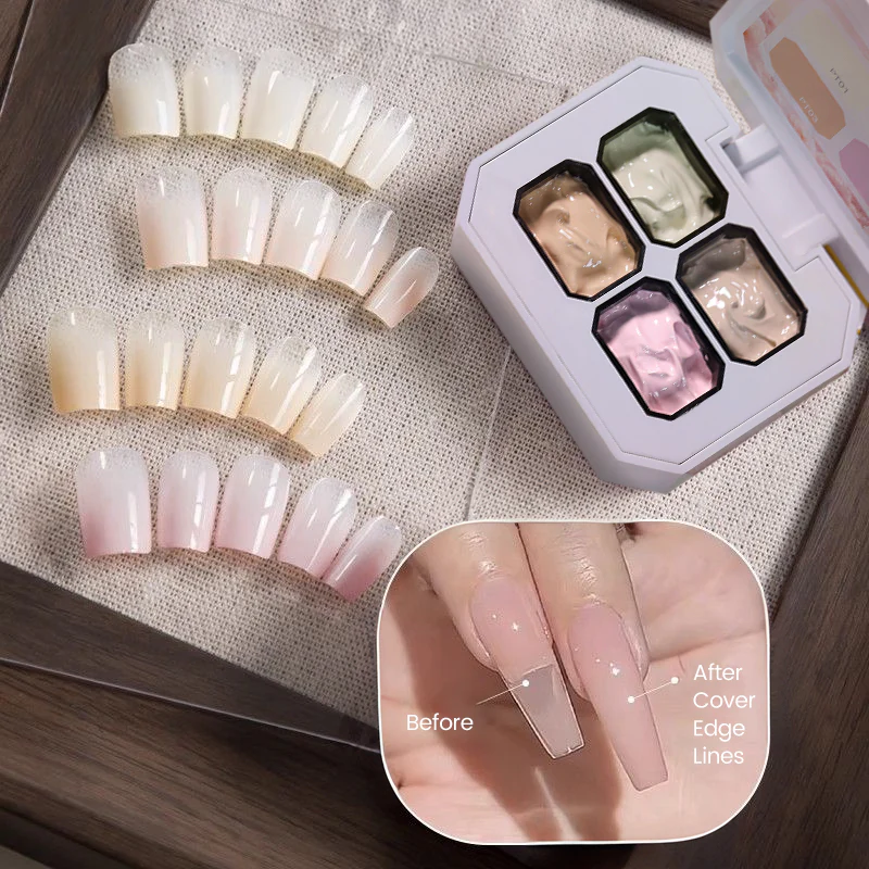 4 Colors 4 in 1 Pat Painting Gel Peach Tulle - Image 4
