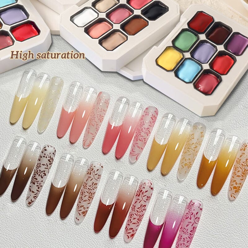 9 Colors Pat Painting Gel - Image 12