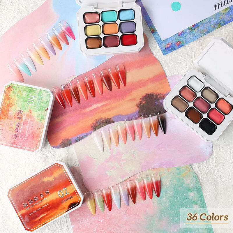 9 Colors Pat Painting Gel - Image 15