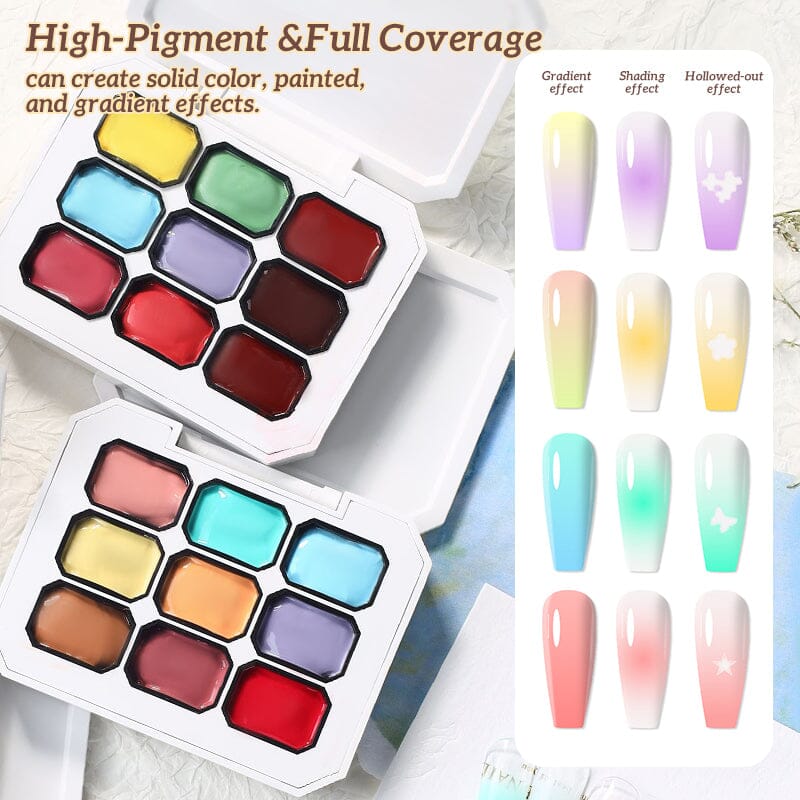 9 Colors Pat Painting Gel